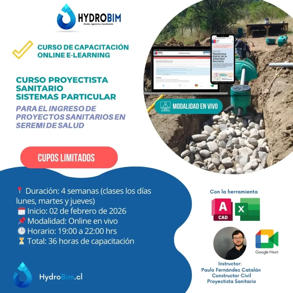 [Curso PS 26 Enero] Curso Proyectista Sanitario Particular - Seremi de Salud Online 26 enero 2026