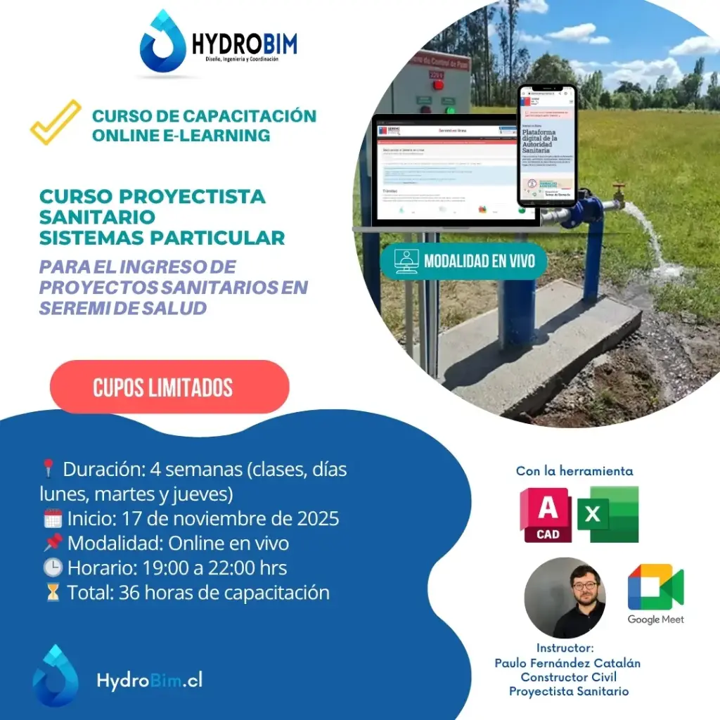 Curso Proyectista Sanitario Particular - Seremi de Salud Online 17 Noviembre 2025